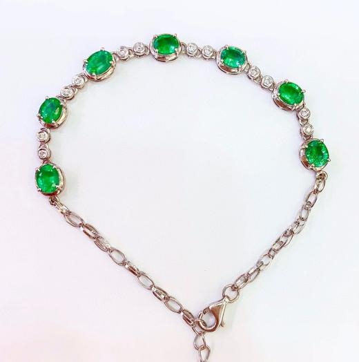 3.38ct刻面祖母绿手链 商品图0