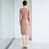 IWY/高级感气质粉色西装连衣裙女法式名媛正式场合接待工作服Q1254-P 商品缩略图4
