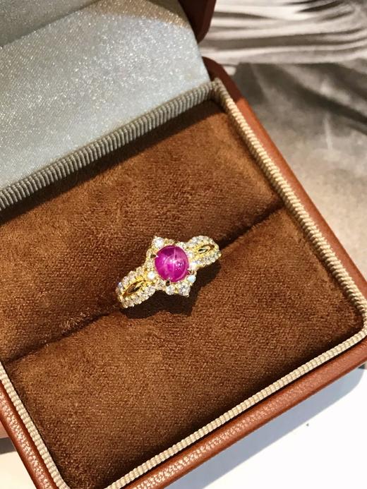 1.37ct星光红宝石戒指 商品图3