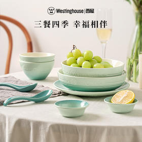 西屋 美式餐具炻瓷轻奢二人食9件套WCQS10