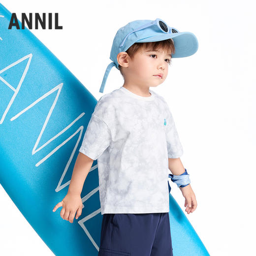 【实体店同款】男童圆领短袖针织衫夏季新款安奈儿童装XB521614 商品图2