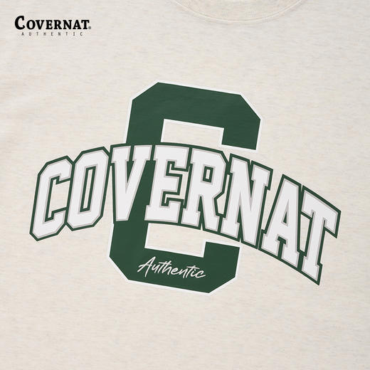 【限时秒杀】Covernat短袖T恤Big College C珠串上衣短袖潮CO2302ST05 商品图8