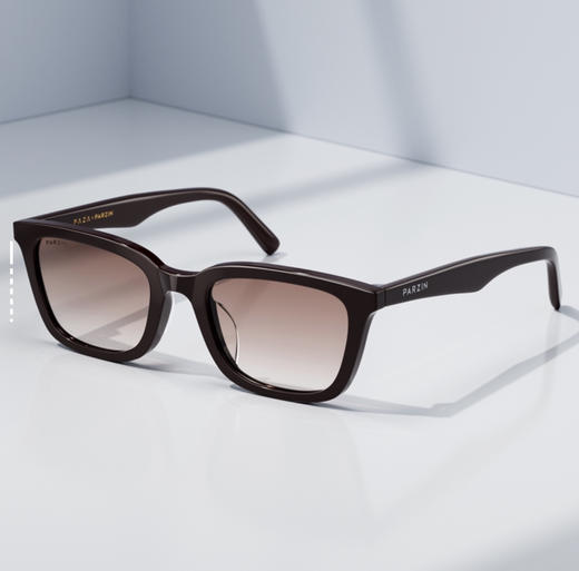 【可配度数】 帕森PARZIN PA-12717 前卫复古时尚潮酷街拍墨镜防紫外线 长方形 太阳眼镜 男女同款情侣款 商品图4