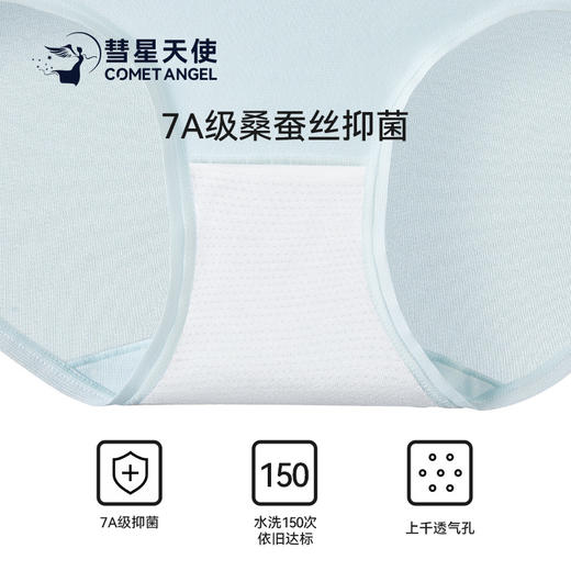 4条 莫代尔蚕丝果冻裤7A透气 中腰女士内裤F04# A-4313 商品图7