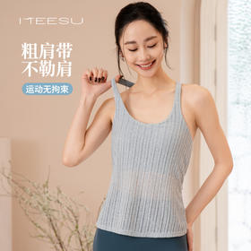 美愫假两件瑜伽背心无袖上衣女网纱性感美背高腰莱卡瑜伽裤套装夏