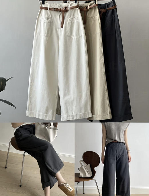 【春季服饰丨成人牛仔裤/牛仔衣系列】整体面料舒适耐磨，裤型简约大气，时尚好穿，包容多种身材，牛仔衬衣挺括有型，小翻领设计，加了亮色扣子和字母点缀，多场景都适合还很百搭 商品图4