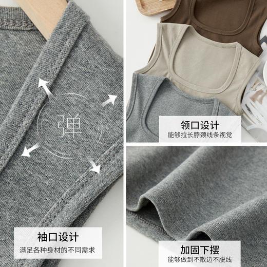 白色纯棉小背心西装内搭打底无袖吊带女士春夏秋外穿辣妹大码上衣 商品图3