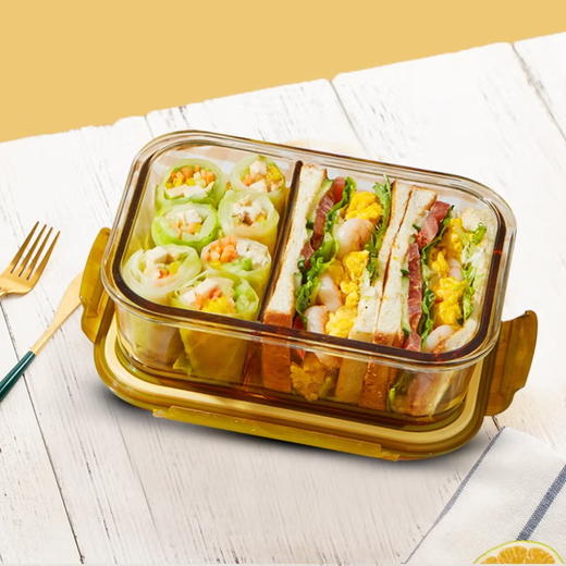 康宁琥珀色保鲜盒980mL分隔SN-ACP980RC2LN/CN【分仓直发，72小时发货，周末节假日不发货】 商品图4