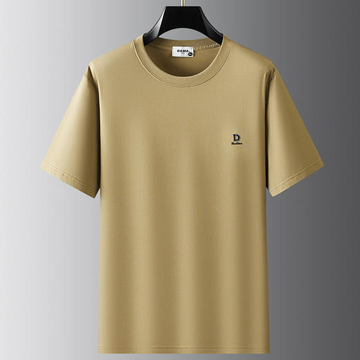【精梳棉】【DX】大依优型大码短袖T恤圆领休闲百搭半袖上衣夏季男士加肥大码宽松棉胖子 商品图2