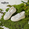 预售|Safiya/索菲娅2025春夏百搭懒人编织透气亮片蕾丝渔夫鞋 SFD1112259 商品缩略图6