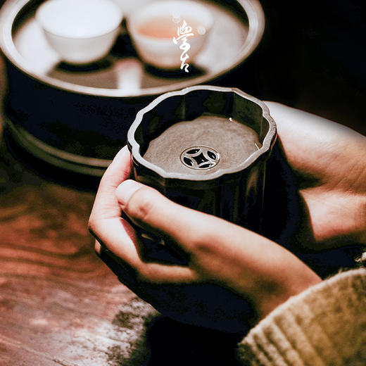 娜家清和建水 中式复古手工锡制储水式250ml 商品图2