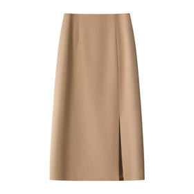 白色西装半身裙女夏薄款新款高腰A字包臀裙夏天中长款职业裙