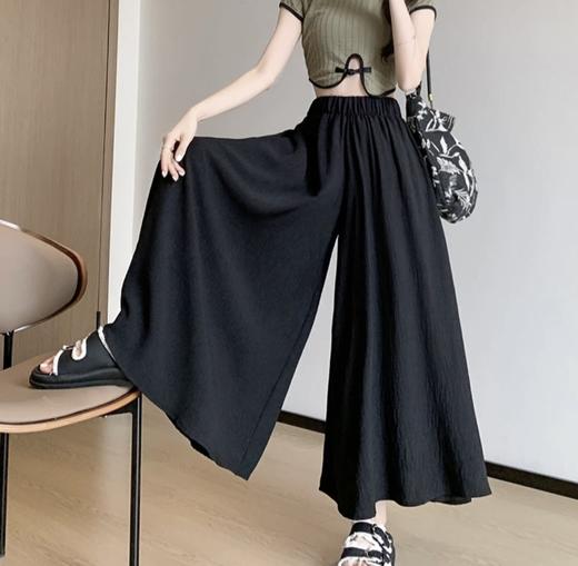 【YW】无忧购韩版糖果色冰丝薄款宽松休闲A字大摆裙裤2073#（截单后7天发货) 商品图6