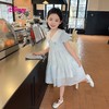 【120-160】【迪士尼】女童夏款洋气网纱连衣裙裙子 商品缩略图4