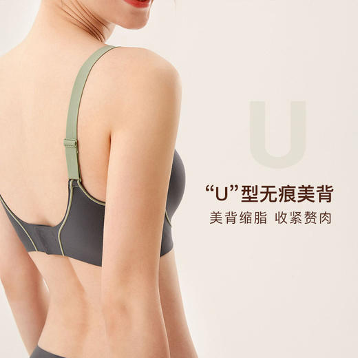 【大牌同款】【W型植绒无痕软支撑】轻薄无痕果冻内衣 超柔舒适裸感文胸 商品图3
