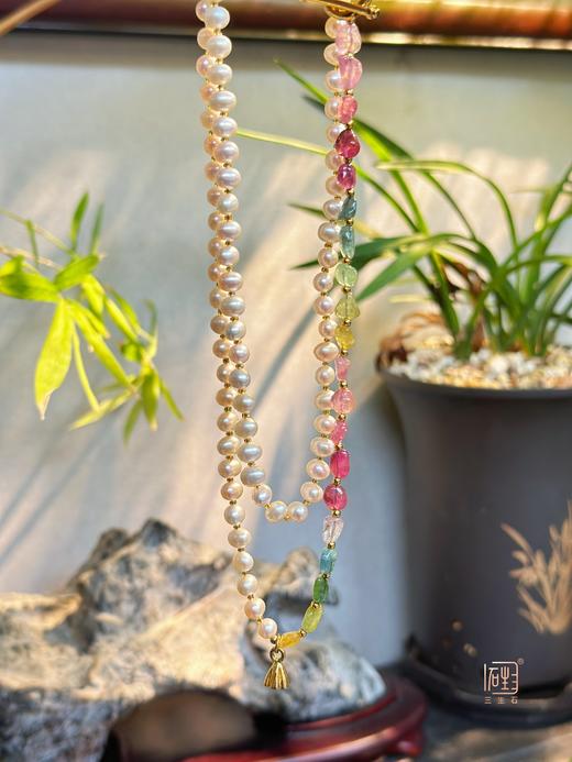 春日必“玺”--彩色碧玺珍珠设计项链 商品图0