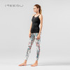 美愫瑜伽服裤女印花高腰紧身不勒时尚修身九分裤运动裤 商品缩略图1