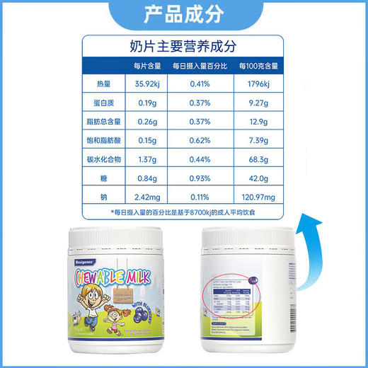 【海豚美购】美可卓蓝莓咀嚼片150粒/瓶 商品图6