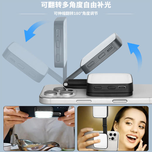 新品丨磁吸手机摄影LED双面补光灯 商品图4