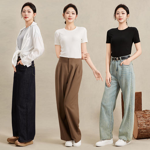 I‘d爱帝天丝羊毛T超柔抗静电温感呼吸短袖上衣 商品图5