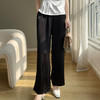 新中式醋酸缎面提花阔腿裤女2025夏季新款复古风直筒休闲裤裤子夏 商品缩略图2