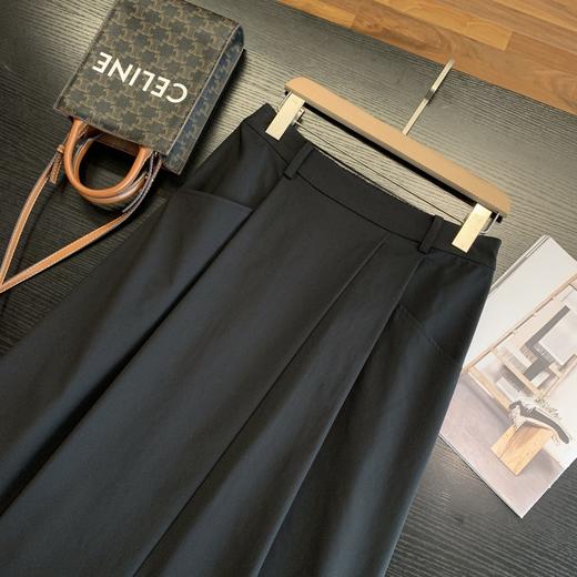 科技抗皱！2025工装风纸折裙休闲通勤褶皱A字松紧高腰显瘦八分裙新款！ 商品图7