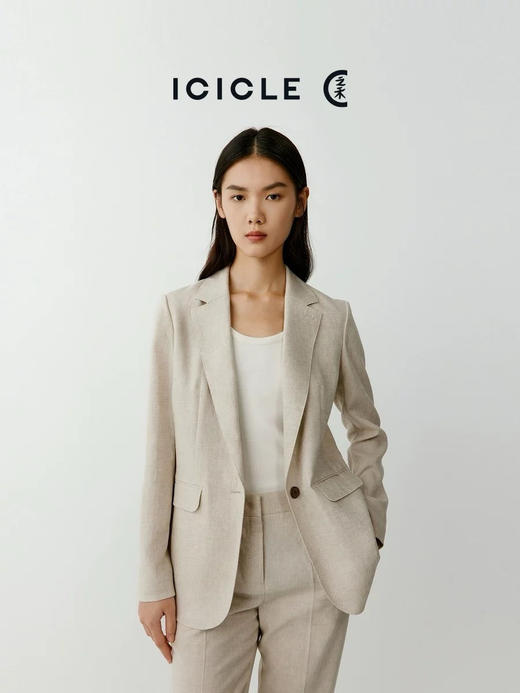 【4月10日 下午14:00 秒杀】小禾 春夏都可以穿的 亚麻平纹布 西服外套 商品图0