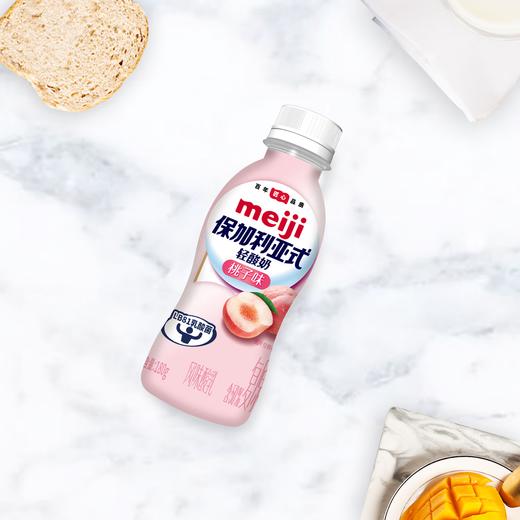 明治meiji 保加利亚式轻酸奶桃子味180g*12瓶 低温酸奶 LB81乳酸菌 商品图4