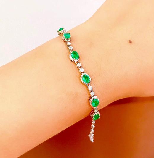 3.38ct刻面祖母绿手链 商品图4