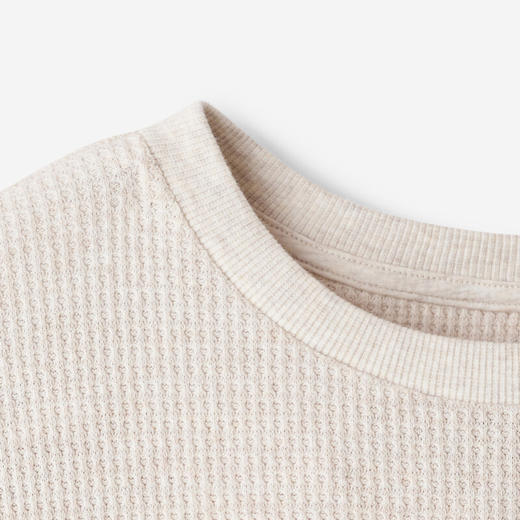 【2件9折】【ROOTS】女式华夫格圆领上衣 商品图5