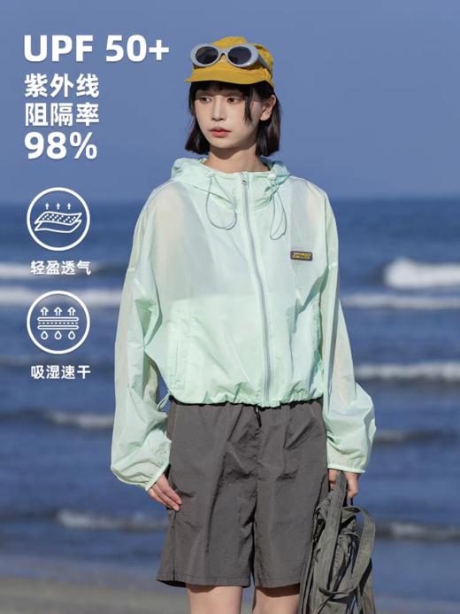 早乙女惠子saotome/STMWT252124/蝙蝠袖短款连帽防晒衣 商品图3
