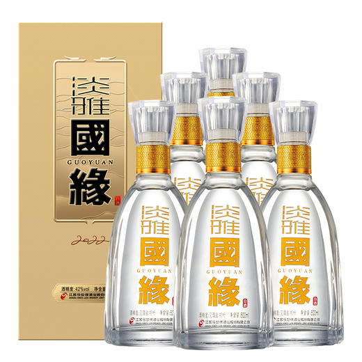 【酒厂直营】国缘白酒 淡雅2022版整箱装 42度 商品图1