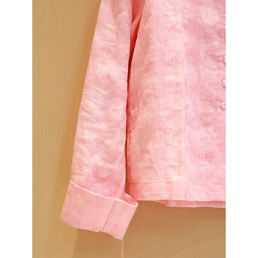 【抖音专属】立领小衫（23710155-粉米） 商品图1