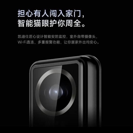 【家用智能锁丨凯迪仕智能门锁】K70采用2.5D盘古玻璃全面屏剔透细腻，10大解锁选择，一家人都有专属钥匙，三方可视对讲，随时联系无障碍，Q7FVP采用3D人脸识别，门前自动识别解锁，无感通行更便捷 商品图9