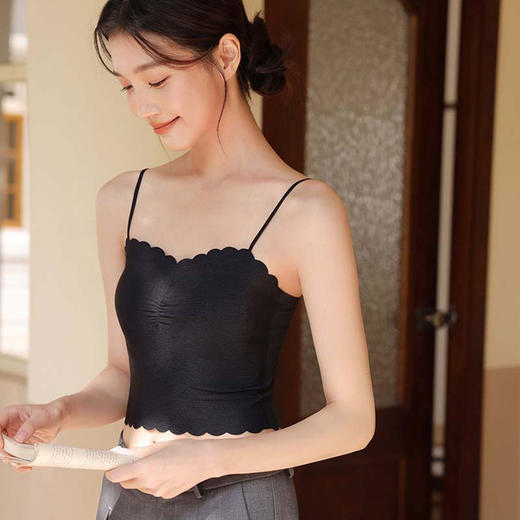 洛诗琳42103背心文胸一体式抹胸2025春夏新款防走光打底上衣5082 商品图3