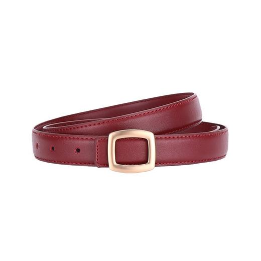 女士皮带高级感简约装饰腰带2023新款潮流真皮百搭黑色牛仔裤带潮 商品图4