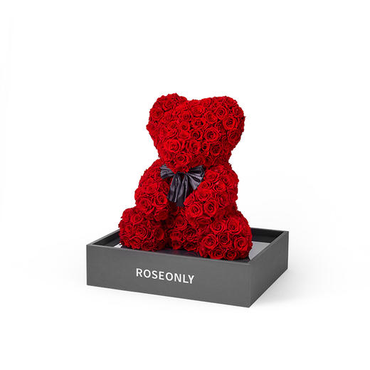 【告白神器】ROSEONLY诺誓 高端定制 永生玫瑰 玫瑰公仔 玫瑰熊 20cm 30cm 60cm 120cm  定制款 送女友爱人礼物 商品图7