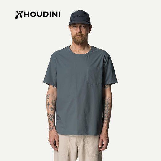 HOUDINI胡丁尼 Cover Tee 守护 男款户外舒适透气速干短袖840018 商品图5