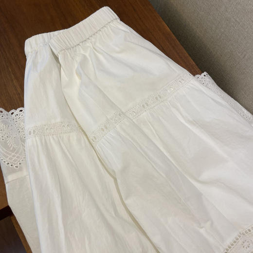 不挑人的法式浪漫！！2025高腰显瘦白色蕾丝花边A字半身裙女春夏款！ 商品图1