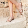 Safiya/索菲娅2025夏季轻便平底复古闪钻珍珠仙女休闲露趾拖鞋SFD2110380 商品缩略图8