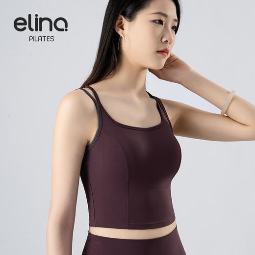 一恋•普拉提 2025春季新款一体杯空气感Air运动背心修身瑜伽背心EMM016 商品图6