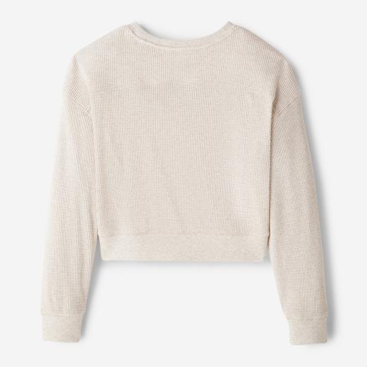 【2件9折】【ROOTS】女式华夫格圆领上衣 商品图6