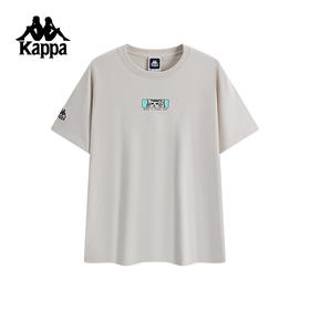 Kappa卡帕背靠背夏季2025新款运动短袖情侣男休闲纯棉t恤上衣女款K0FW2TD40