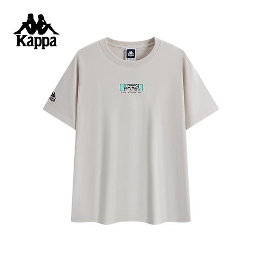 Kappa卡帕背靠背夏季2025新款运动短袖情侣男休闲纯棉t恤上衣女款K0FW2TD40 商品图0