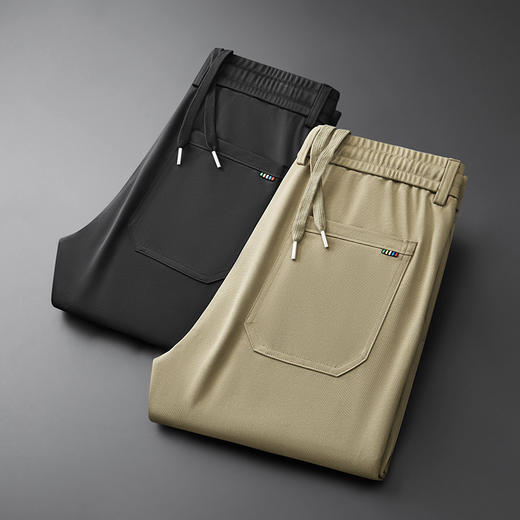 【DDP】大依优型大码休闲裤夏季薄款速干男加大码松紧腰直筒裤子胖哥宽松 商品图2