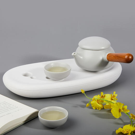 哲品*全季  拾趣· 陶瓷茶具套装一壶两杯含茶盘（不含茶叶罐） 商品图5
