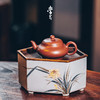 娜家兰壶承中式手工手绘潮州工夫茶纯铜白瓷可做茶盘 商品缩略图0