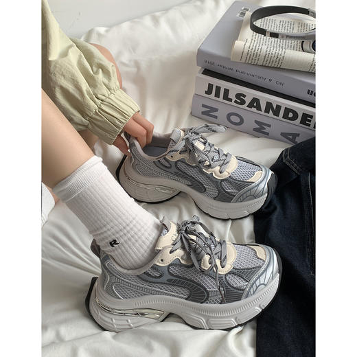 【YW】无忧购韩版休闲高帮网面舒适透气百搭老爹鞋MIS-3359（截单后7天发货) 商品图4