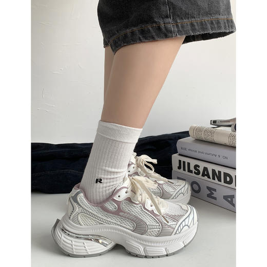 【YW】无忧购韩版休闲高帮网面舒适透气百搭老爹鞋MIS-3359（截单后7天发货) 商品图9