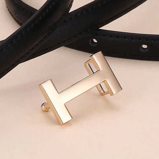 H字皮带女百搭真皮裙子裤带细款女士腰带女款高级感商务时尚 belt 商品图2